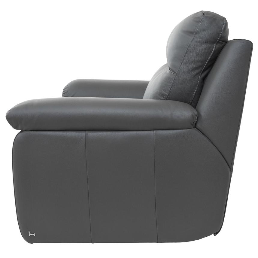 gray leather recliner