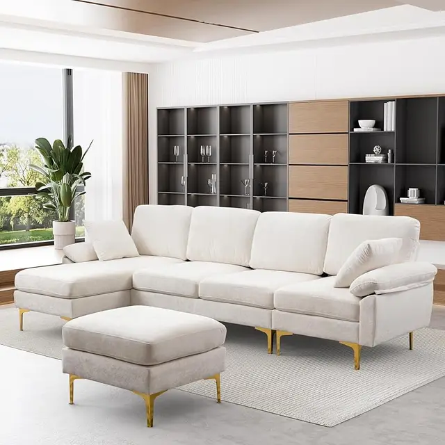 how to arrange l-shaped sofa in living room