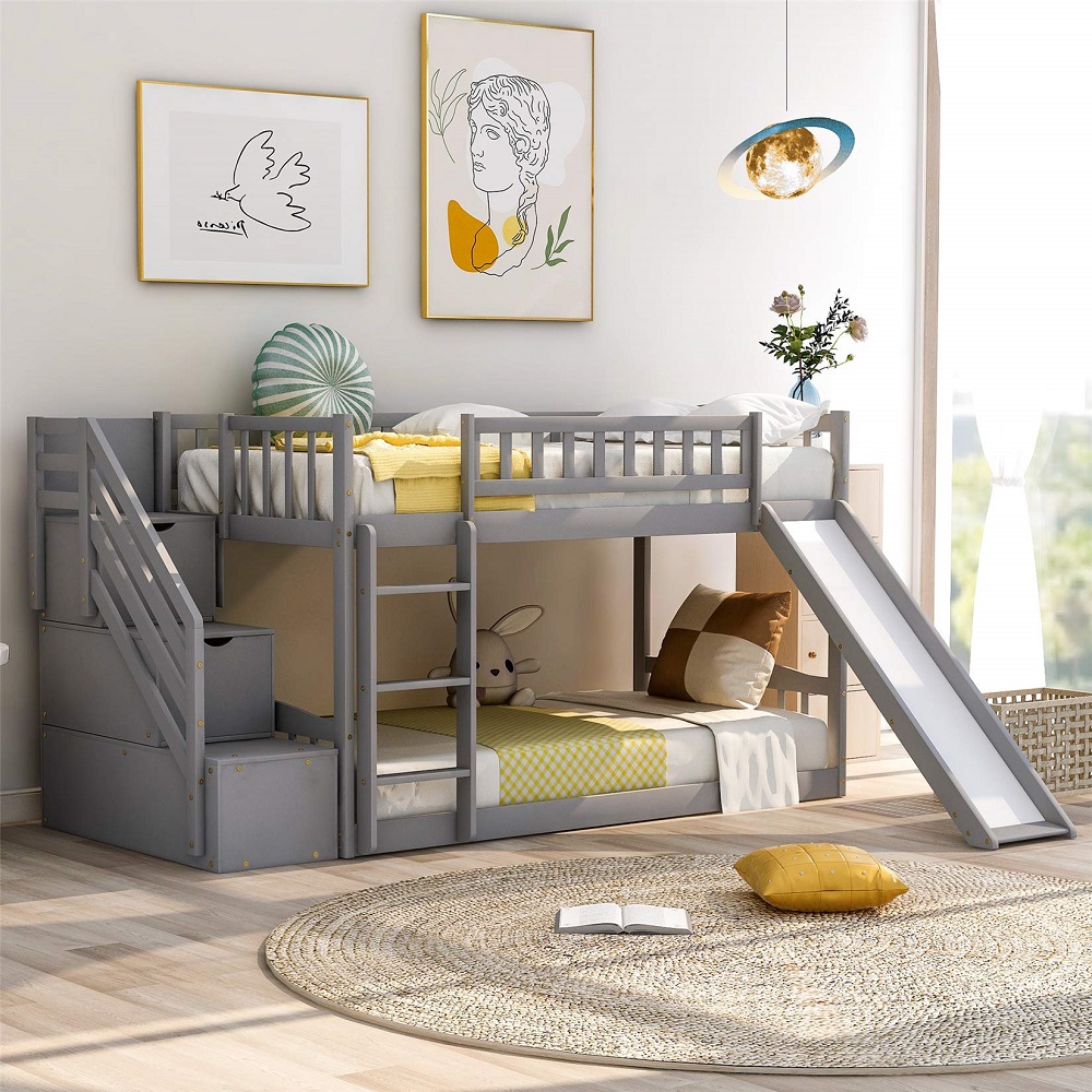 bunk bed with slide