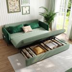 green sofa bed